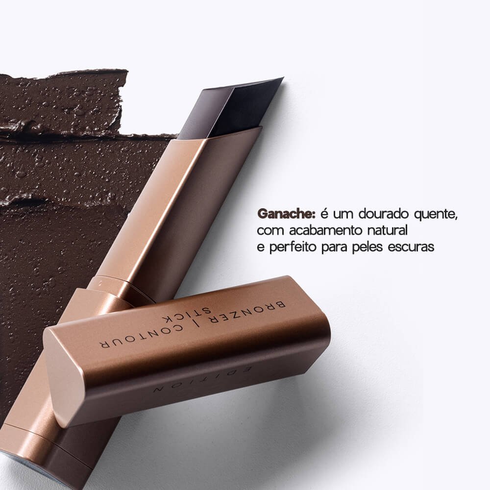 Bronzer em Bastão Marrom Escuro - Bronzer Contour Stick Edition Ganache 8g Ganache 2
