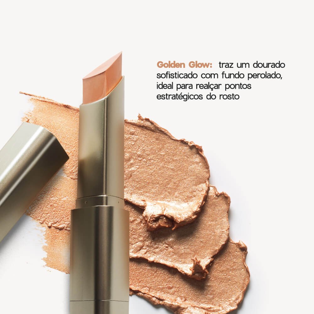 Iluminador em Bastão Dourado - Shine Highlight Stick Océane Edition Golden Glow 8g Golden Glow 2