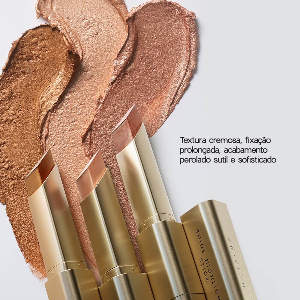 Iluminador em Bastão Rosé - Shine Highlight Stick Océane Edition Rose Glow 8g Rose Glow 3