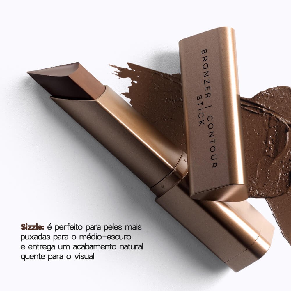 Bronzer em Bastão Marrom Médio Escuro - Bronzer Contour Stick Edition Sizzle 8g Sizzle 2