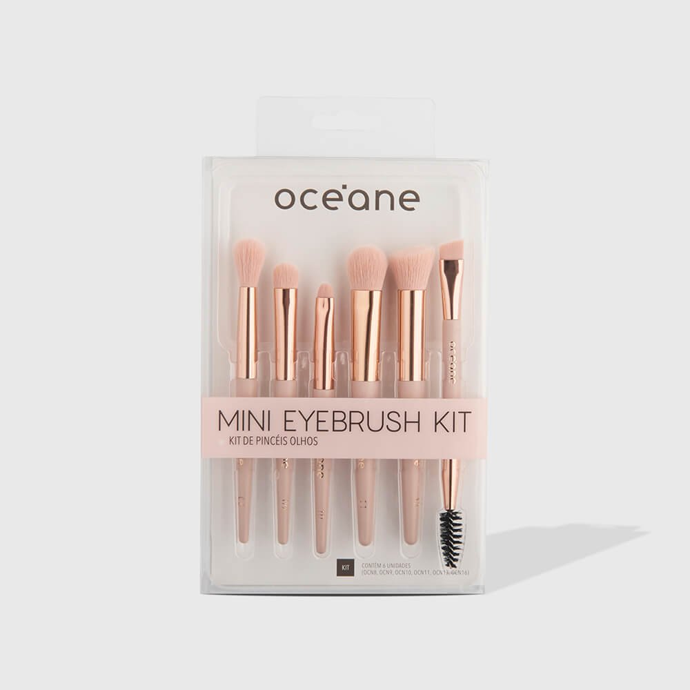 Mini Kit com 6 Pincéis para Olhos - Mini Eyebrush Kit
