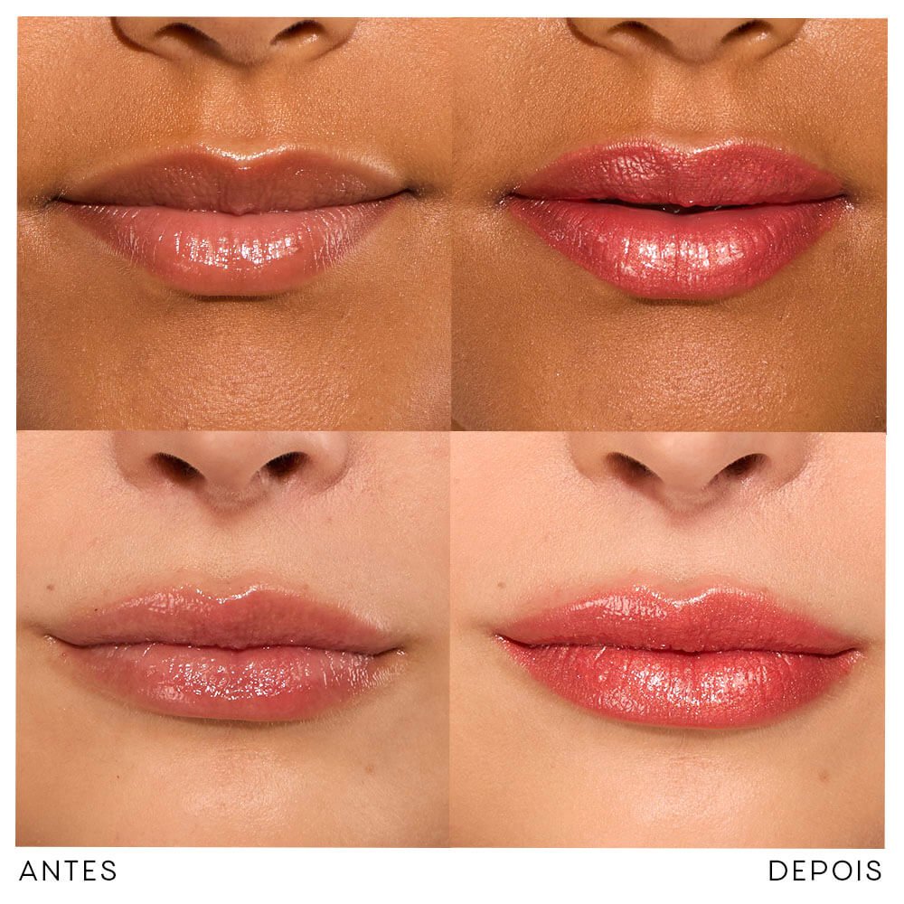 Bálsamo Labial Rosa Coral - Soft Kiss Glossy Balm Rose Pink 3,2g Rosa Coral 4