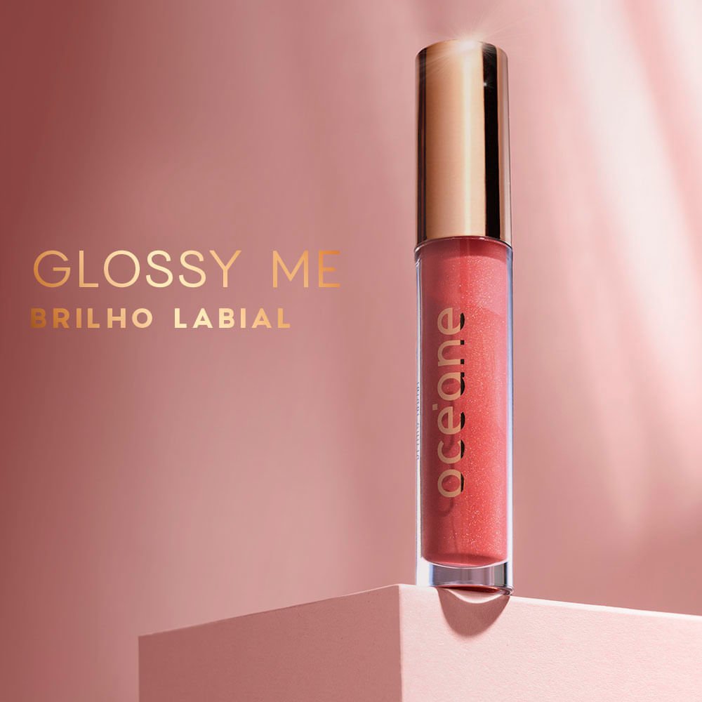 Brilho Labial Glossy - Glossy Me Rosé Pink Océane Edition 4g Rosé Pink 2