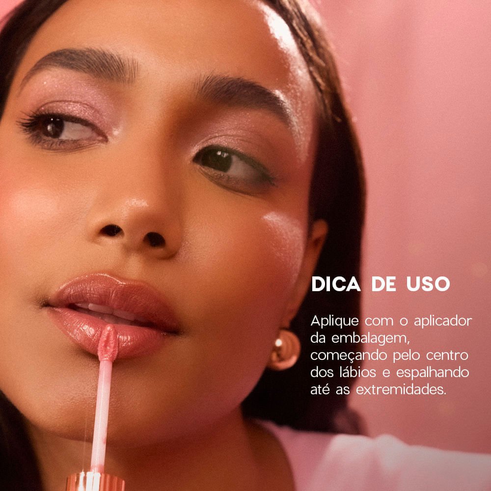 Brilho Labial Glossy - Glossy Me Rosé Pink Océane Edition 4g Rosé Pink 8