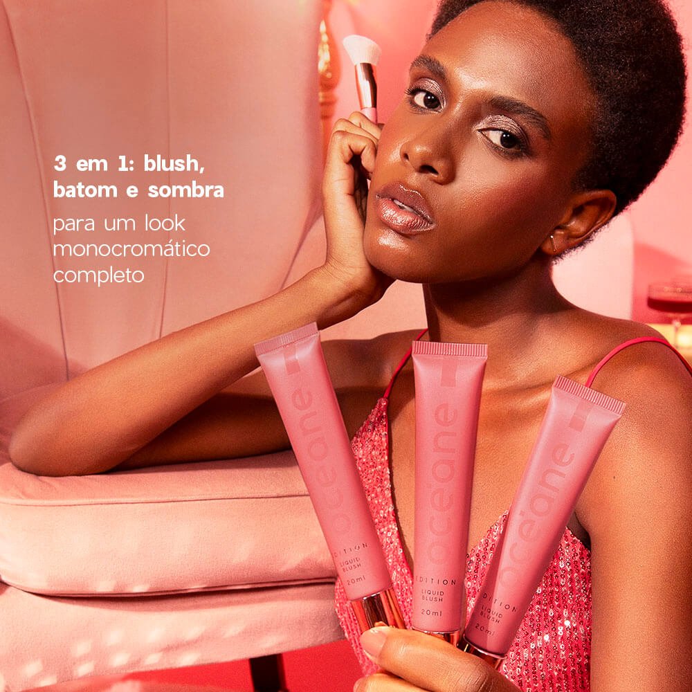 Blush Líquido Rosa Coral Pink - Liquid Blush Glossy Rose Pink Edition 20ml Rose 3
