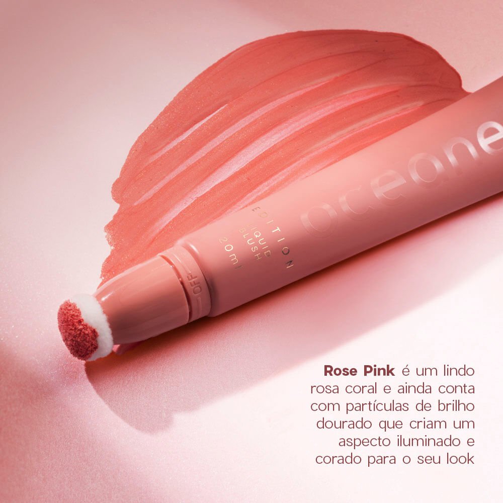 Blush Líquido Rosa Coral Pink - Liquid Blush Glossy Rose Pink Edition 20ml Rose 6