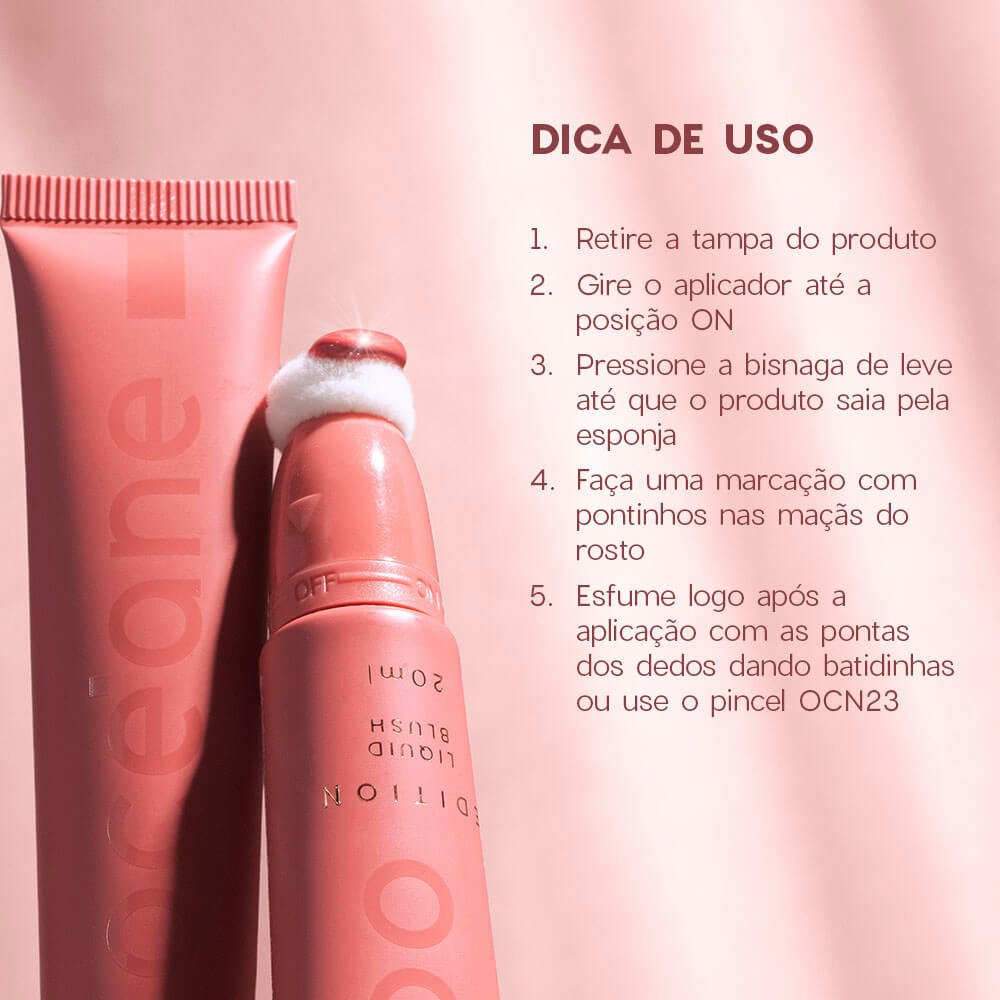Blush Líquido Rosa Coral Pink - Liquid Blush Glossy Rose Pink Edition 20ml Rose 8