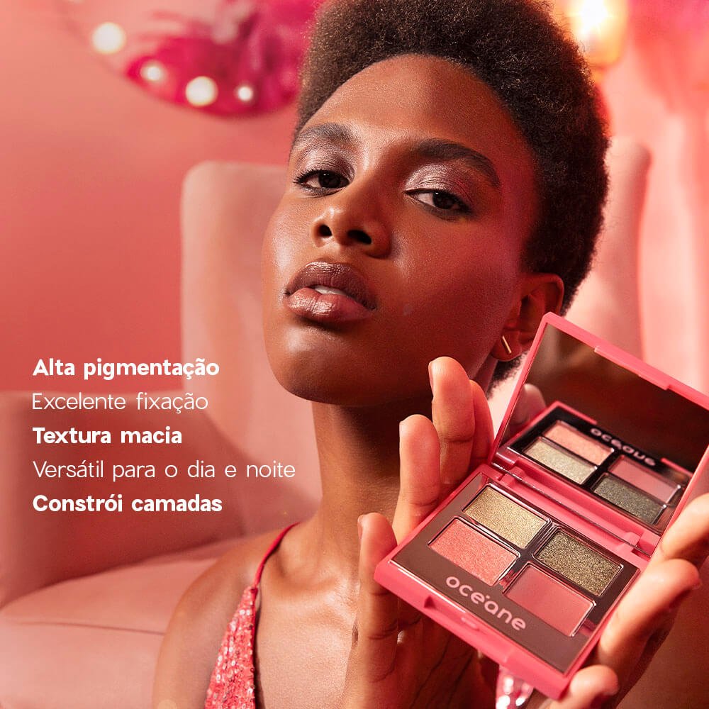 Paleta de Sombras - 4 Eyeshadow Glossy Océane Edition 4,5g 4,5g 4