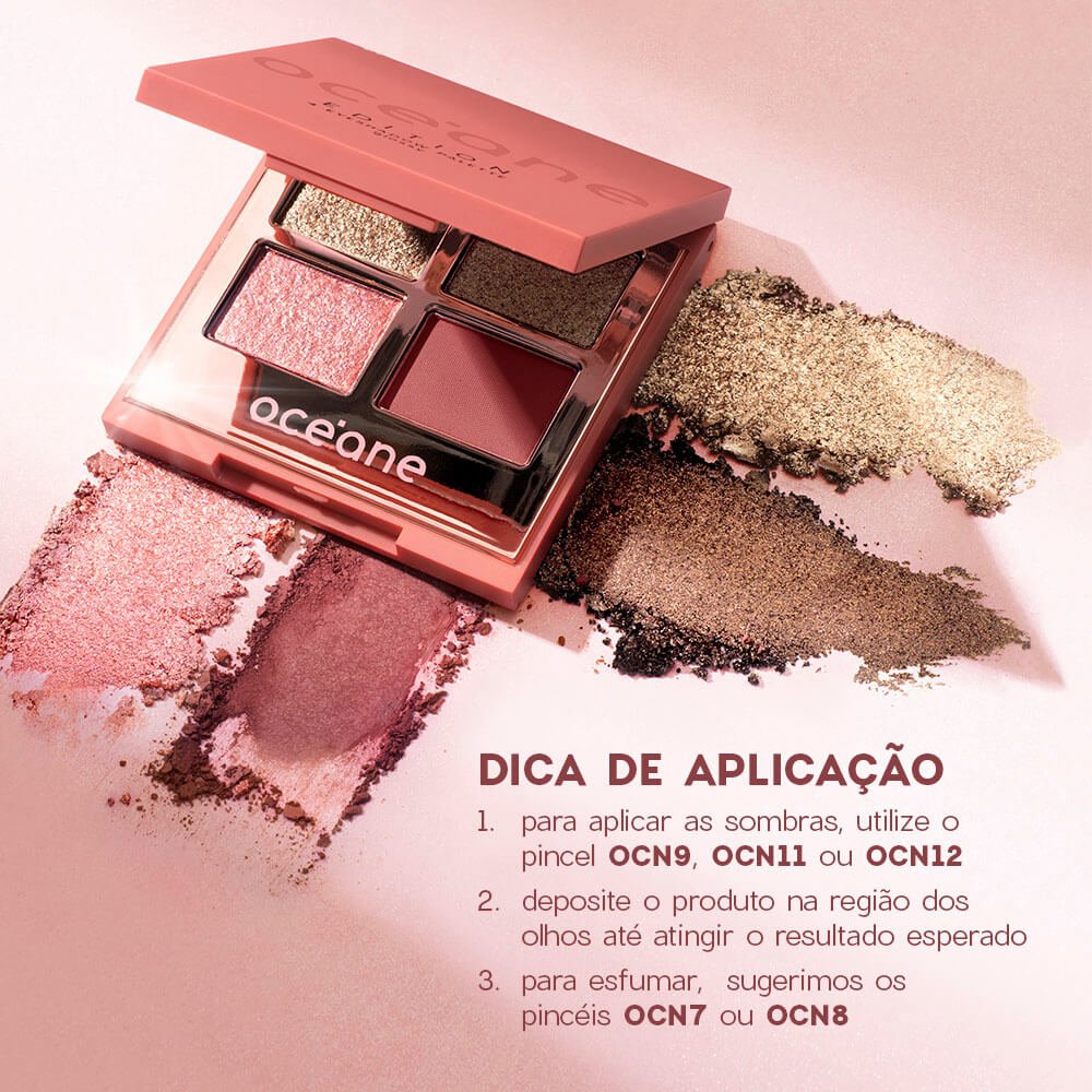 Paleta de Sombras - 4 Eyeshadow Glossy Océane Edition 4,5g 4,5g 6