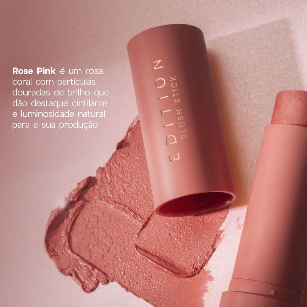 Blush em Bastão - Blush Stick Glossy Rosé Pink Océane Edition 12g Rosé Pink 5