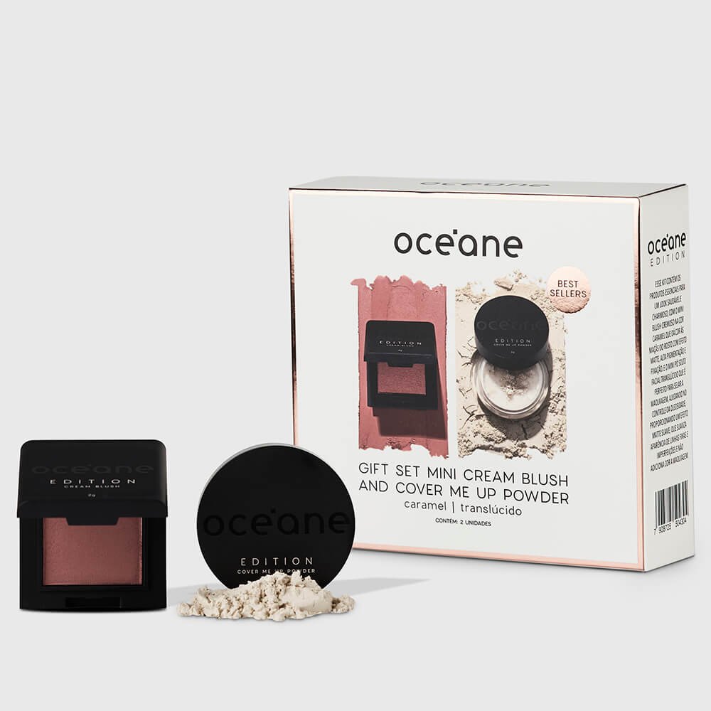 Kit Presente Minis Edition - Blush Cremoso + Pó Solto (2 Produtos)