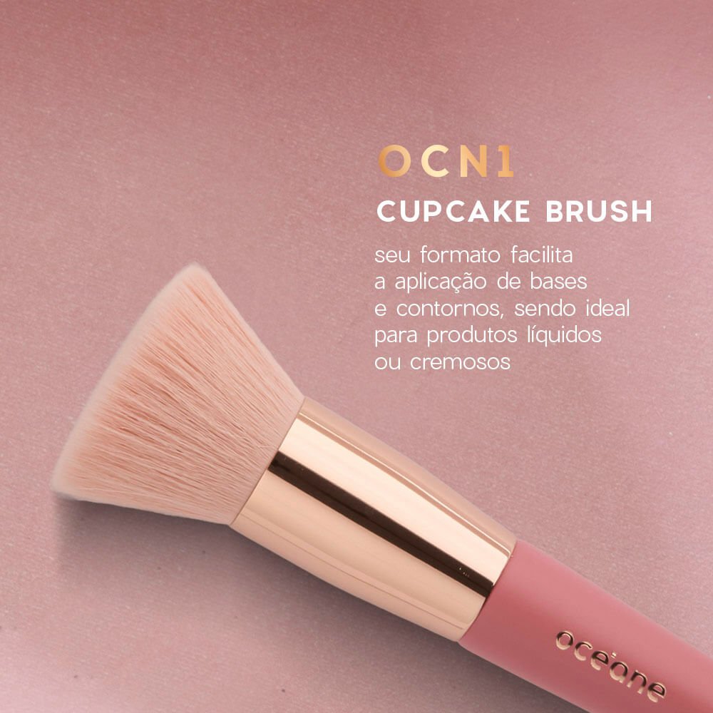 Mini Kit com 5 Pincéis Coral Mini Brush Kit ÚNICO 4