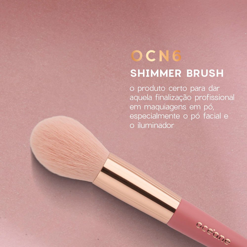 Mini Kit com 5 Pincéis Coral Mini Brush Kit ÚNICO 7