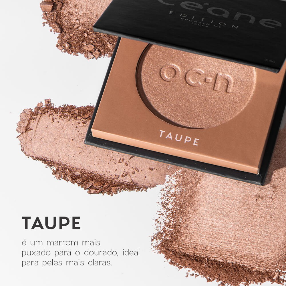 Bronzer em Pó Marrom Dourado - Bronzer Me Taupe Océane Edition Taupe 2