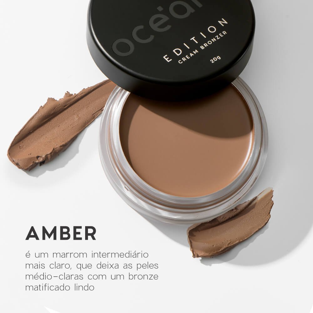 Bronzer Cremoso Marrom Médio Claro - Cream Bronzer Amber Océane Edition Amber 2