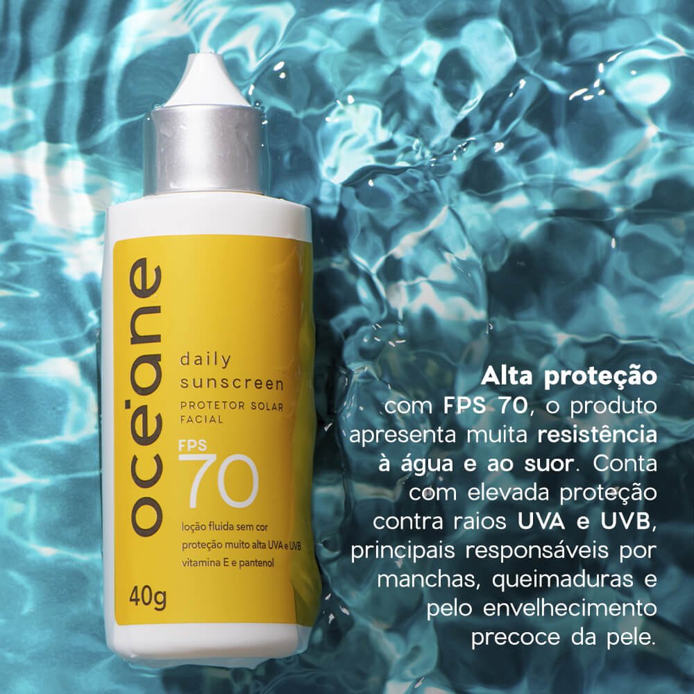 Protetor Solar Facial Fps 70 - Daily Sunscreen 40g 40g 4