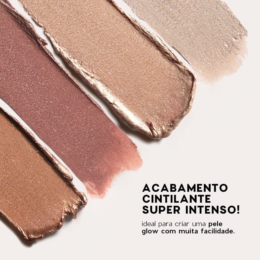 Iluminador em Bastão Perolado - Shimmer Stick Iced Pearl Oceane 4you 7,5g Iced Pearl 8