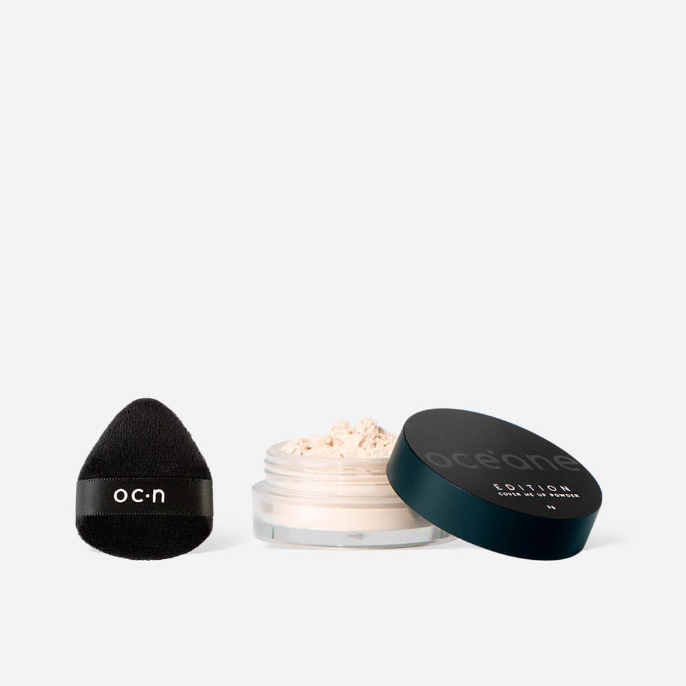 Kit Mini Pó Solto + Mini Esponja para Pó Preta (2 Produtos)