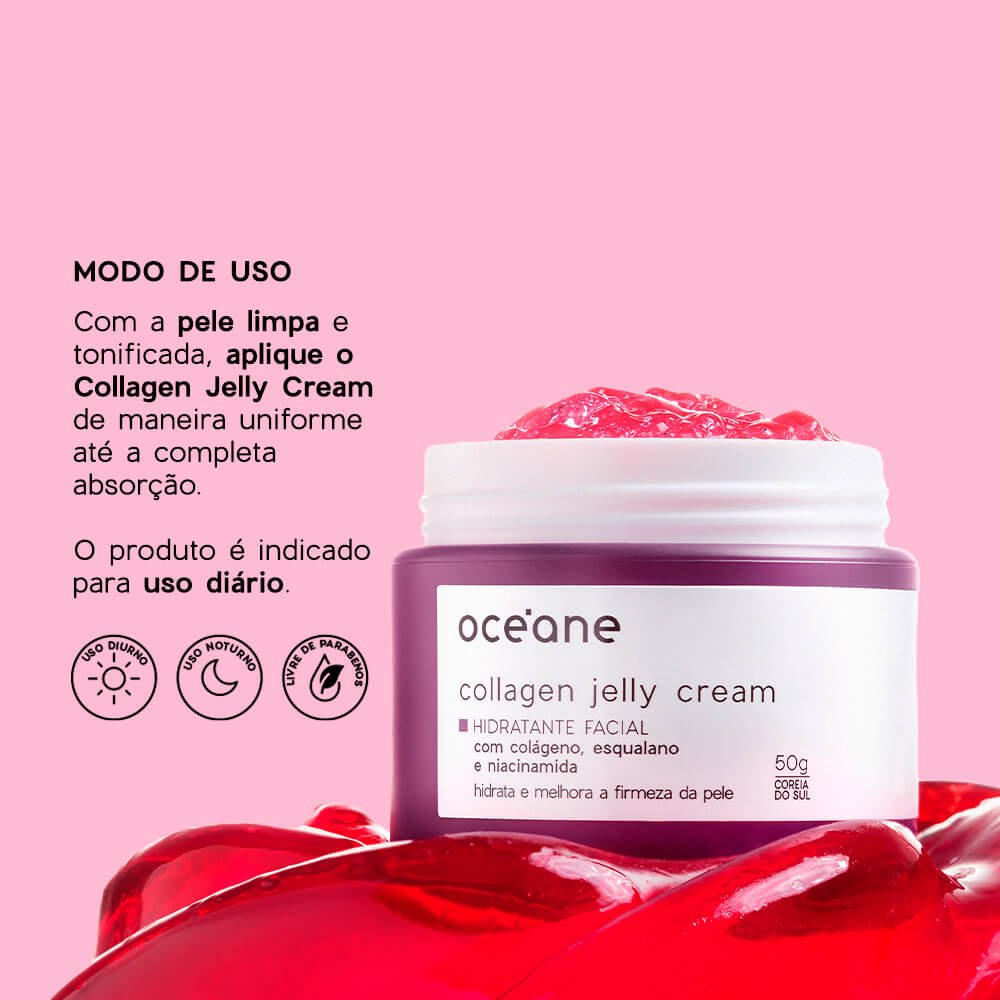 Gel Hidratante Facial com Colágeno - Collagen Jelly Cream 50g 50g 6