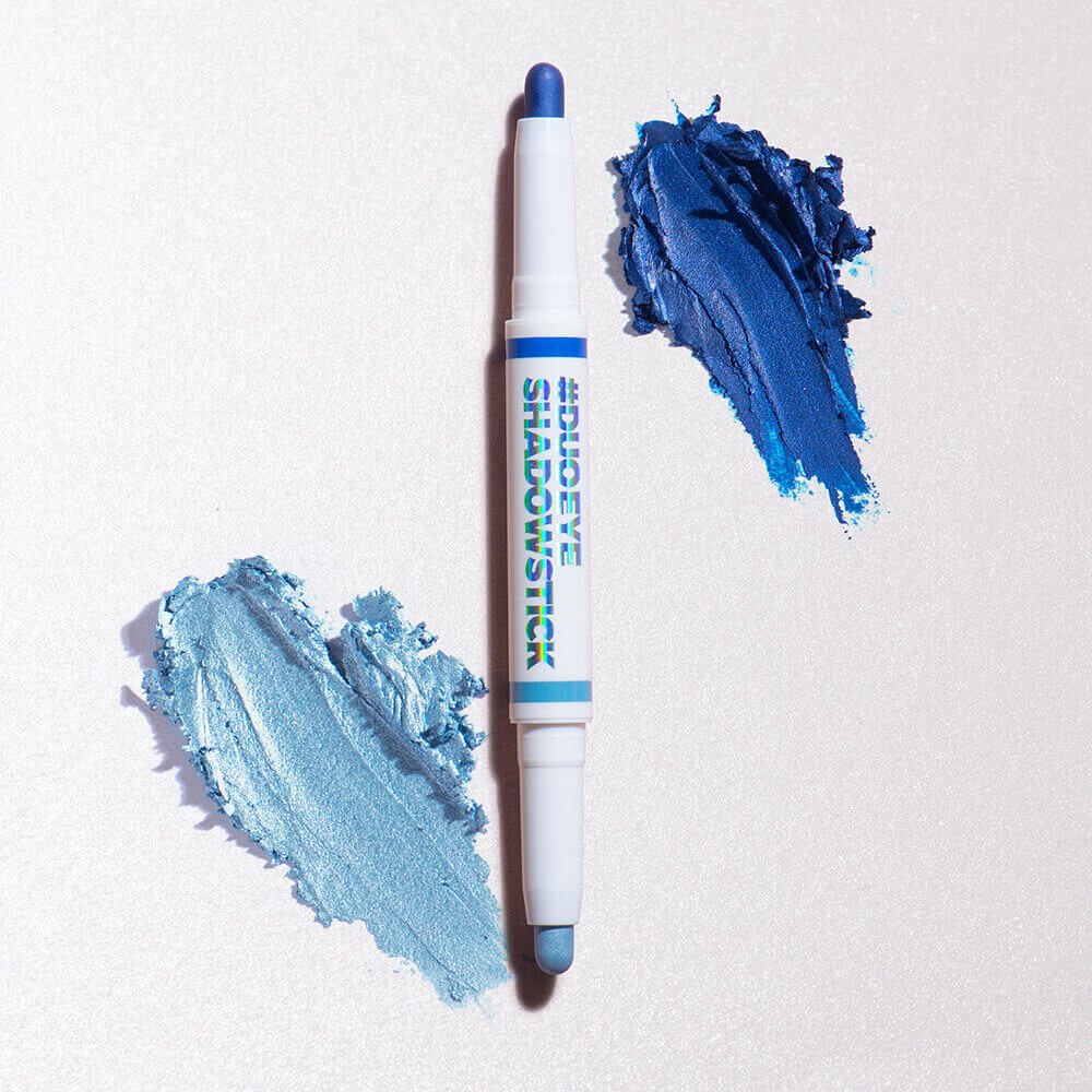 Kit Sombra em Bastão Dupla Azul + Sombra em Bastão Dupla Prata + Lápis Delineador Azul Larissa Manoela By Océane (3 Produtos) Multicores 3