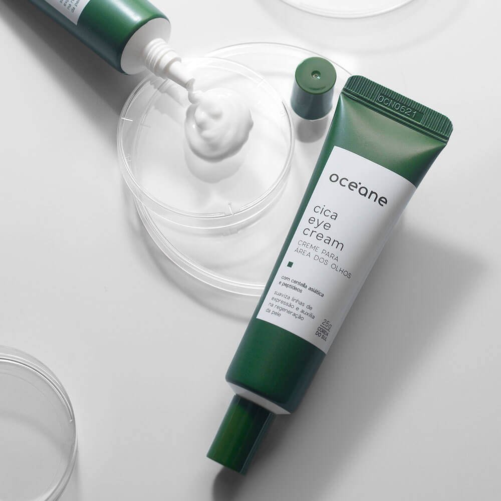 Kit Creme Hidratante Facial Noturno + Creme para Área Dos Olhos Cica (2 Produtos) ÚNICO 3