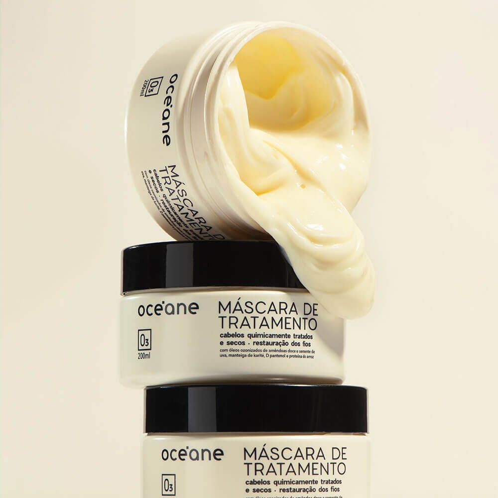 Kit Máscara de Tratamento Para Cabelos Quimicamente Tratados + Reconstrutor Capilar + Escova (3 Produtos) ÚNICO 5