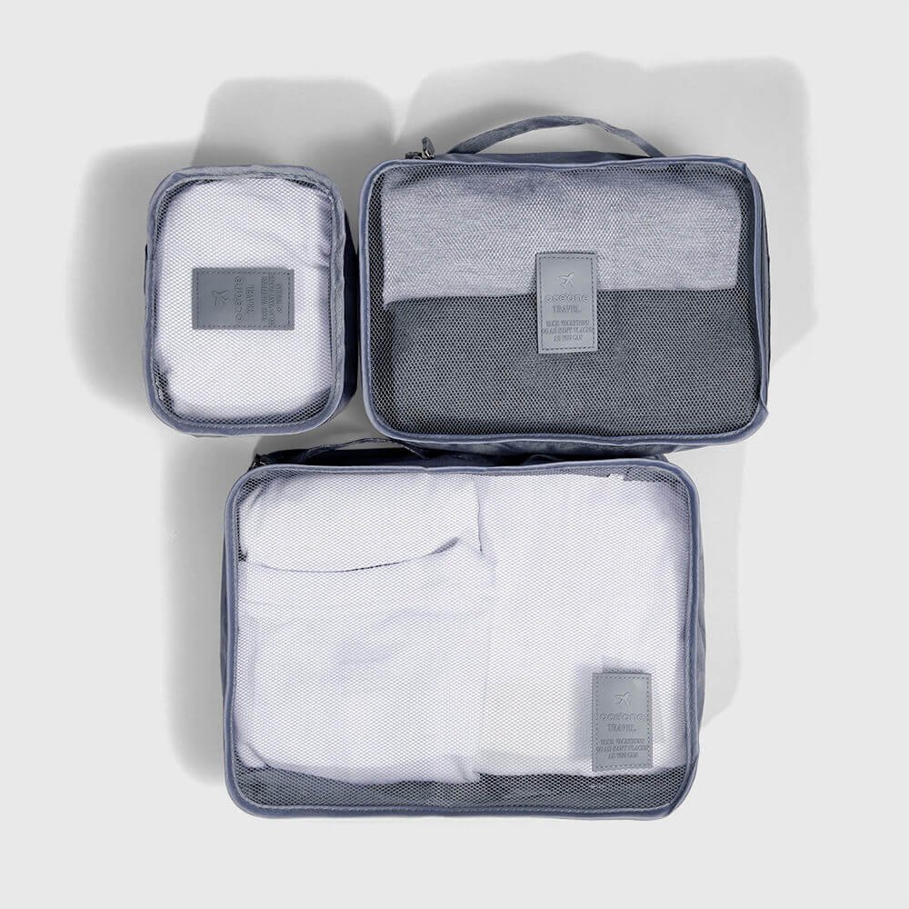 Organizador de Viagem Cinza - Trip Organizer 3un Cinza 7
