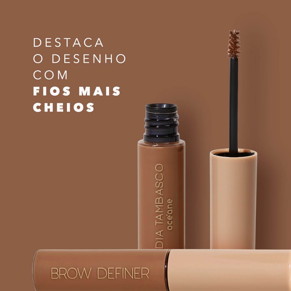 Máscara de Sobrancelha Castanho Claro Nádia Tambasco By Océane - Brow Definer Light Brown 5ml Castanho Claro 3
