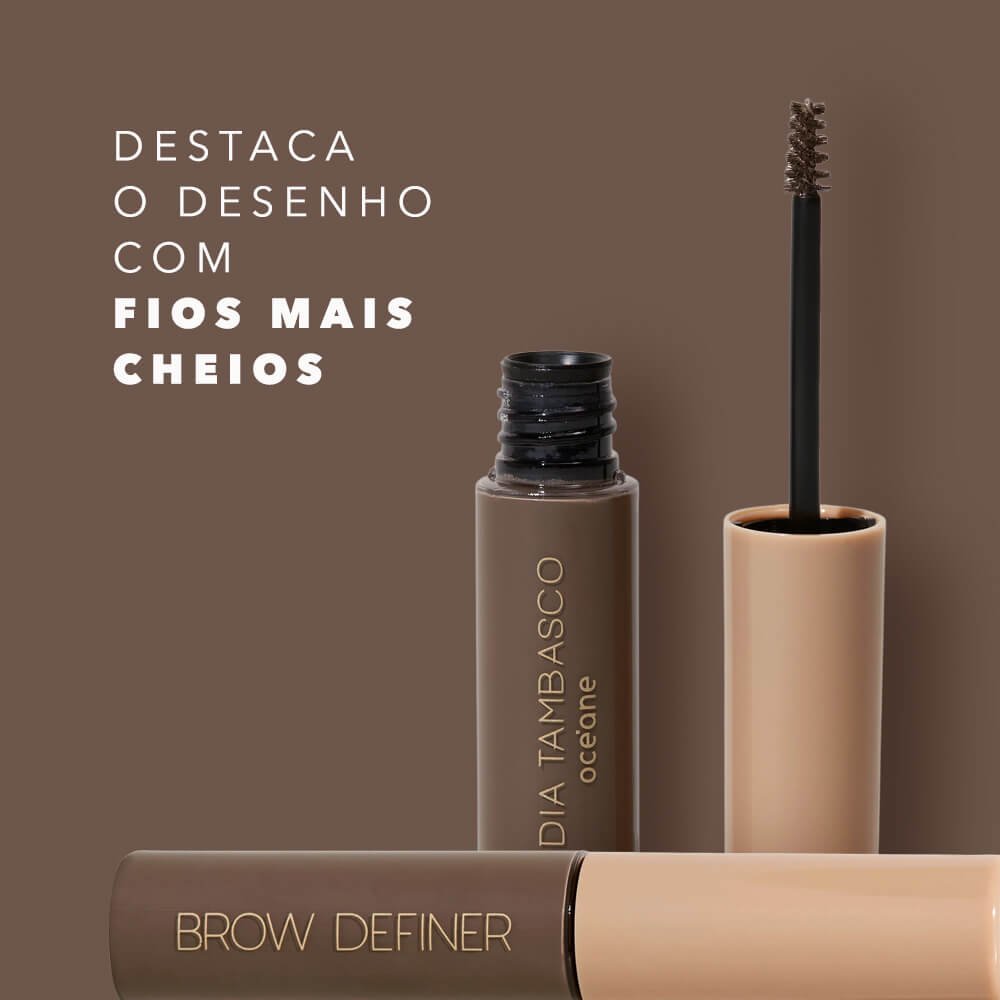 Máscara de Sobrancelha Castanho Escuro Nádia Tambasco By Océane - Brow Definer Deep Brown 5ml Deep Brown 3