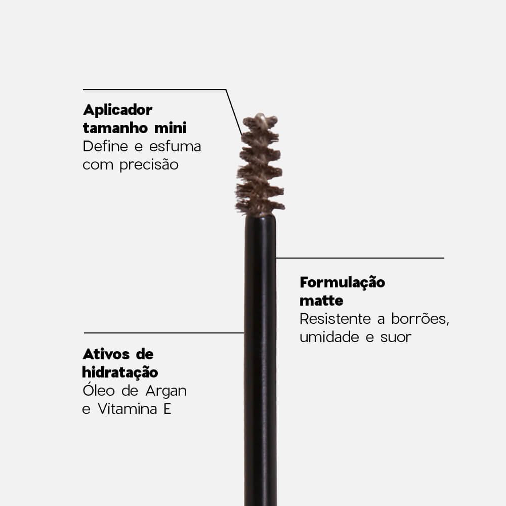Máscara de Sobrancelha Castanho Escuro Nádia Tambasco By Océane - Brow Definer Deep Brown 5ml Deep Brown 4