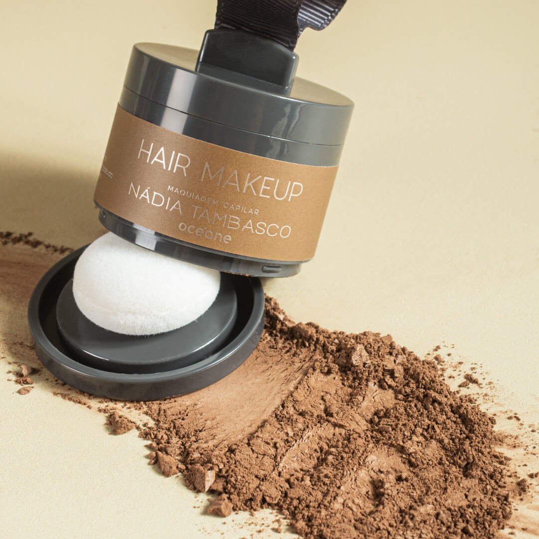 Kit Máscara de Sobrancelha Castanho Claro + Maquiagem Capilar Nádia Tambasco By Océane (2 Produtos) ÚNICO 3