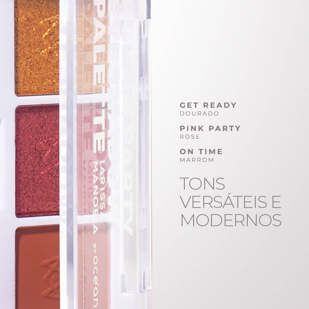 Paleta de Sombras Larissa Manoela By Océane - Glam Party Eyeshadow Palette 4,4g Glam 5
