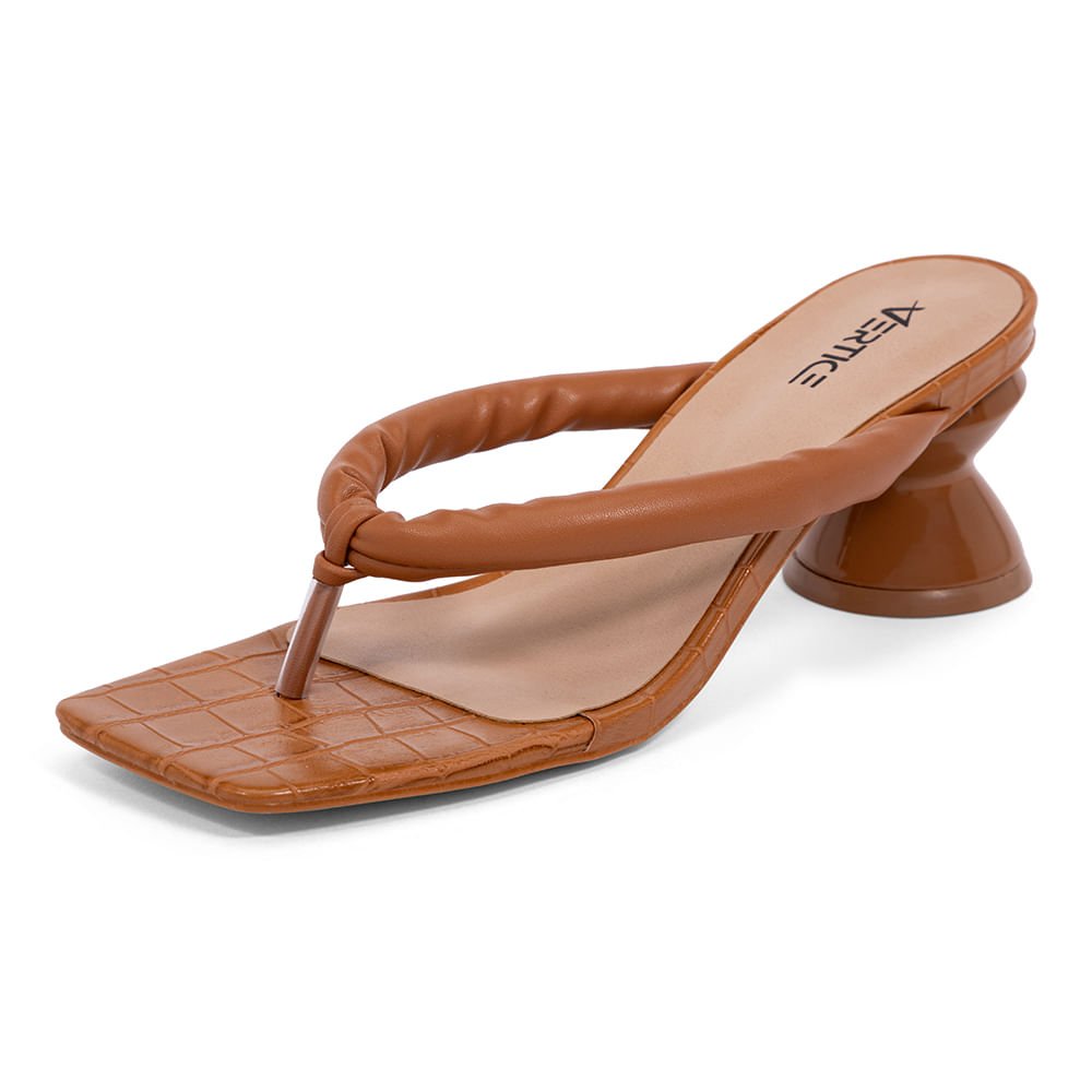 Mule Feminino Tiras Soft  Marrom Marrom 5