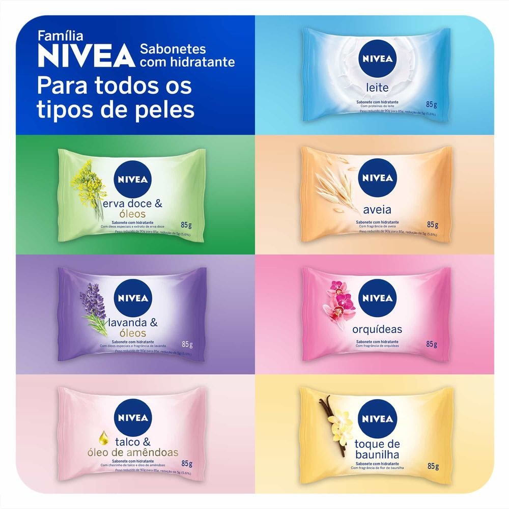 NIVEA Sabonete Erva Doce em Barra 125g - 16 unidades ÚNICO 5