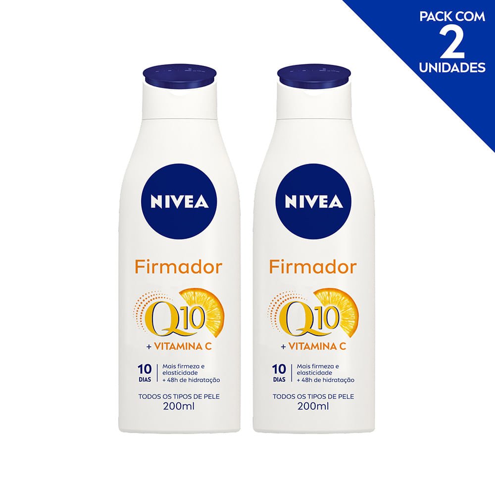 Hidratante Desodorante NIVEA Firmador Q10 + Vitamina C Todos os Tipos de Pele 200ml - 2 unidades