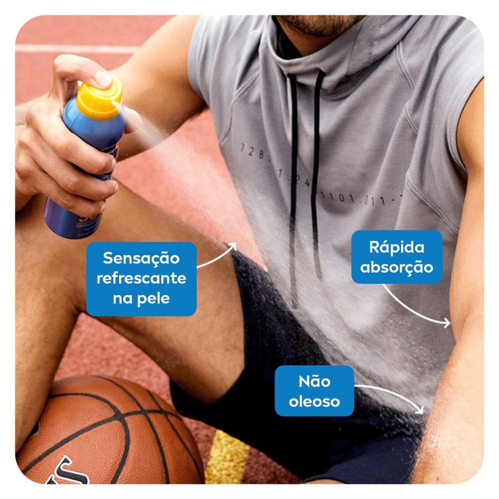 NIVEA SUN Protetor Solar Spray Protect & Toque Seco FPS 50 200ml 200ml 5