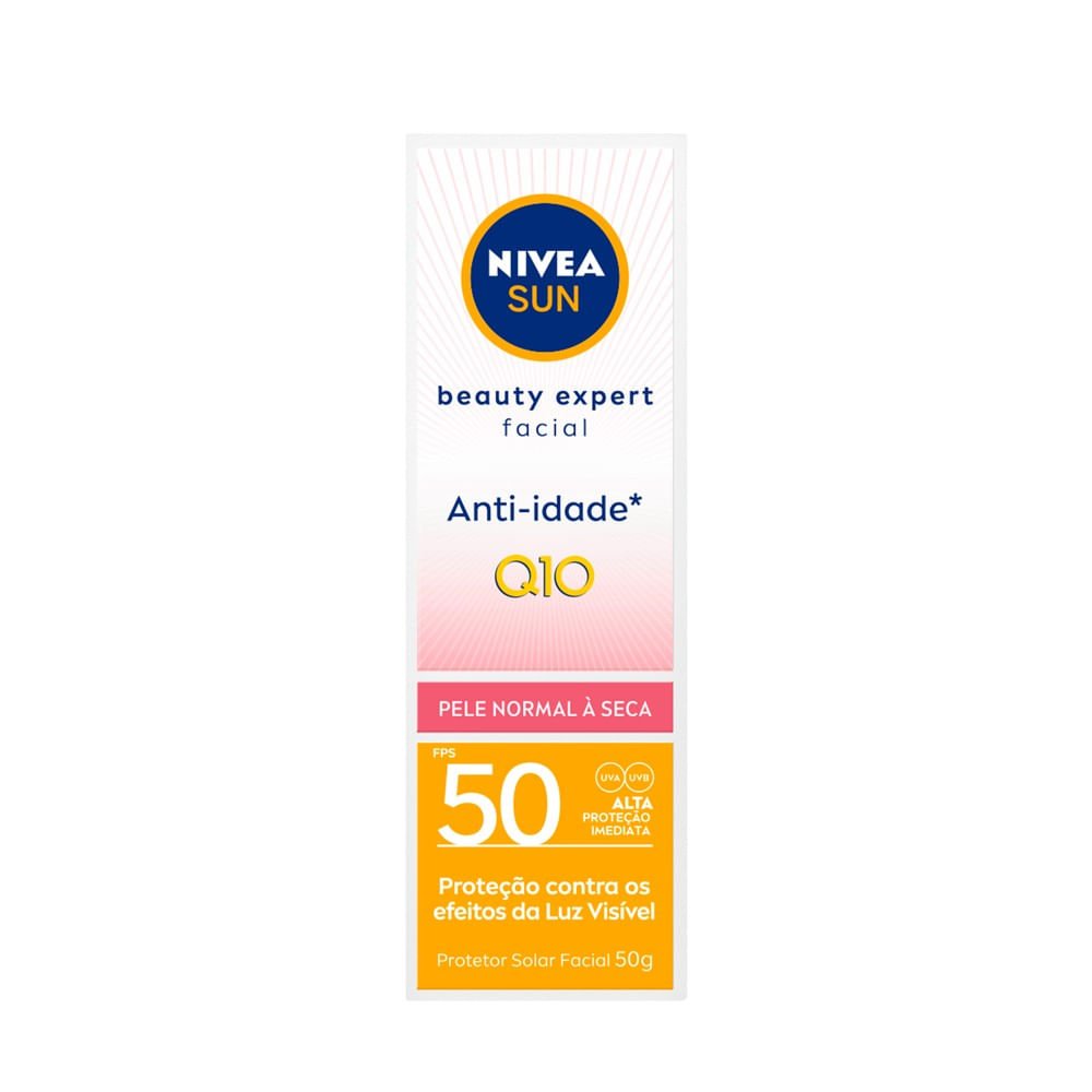 NIVEA SUN Protetor Solar Facial Beauty Expert Pele Normal a Seca FPS 60 50g 50g 2