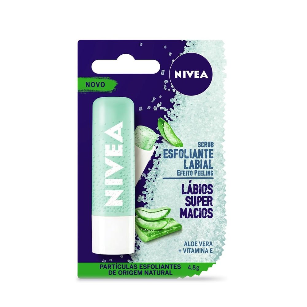 Esfoliante Labial NIVEA Scrub Aloe Vera 4,8g - 2 unidades Verde 2