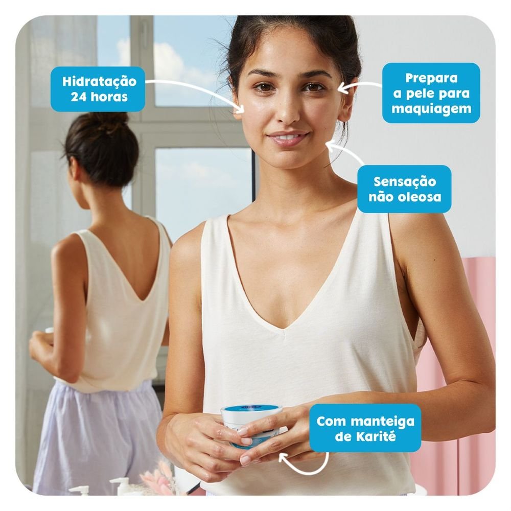Kit Gel Facial Ácido Hialurônico e Pepino + Creme Facial Nivea Nutritivo ÚNICO 3