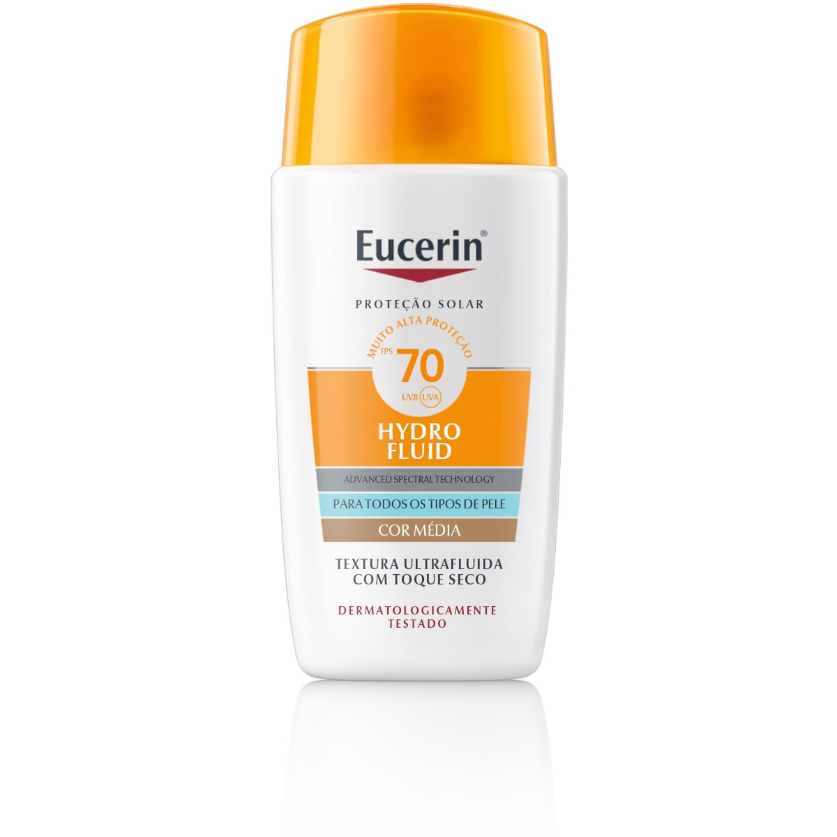 Eucerin Protetor Solar Hydro Fluid Facial Cor Média FPS70 50ml Cor Média 1