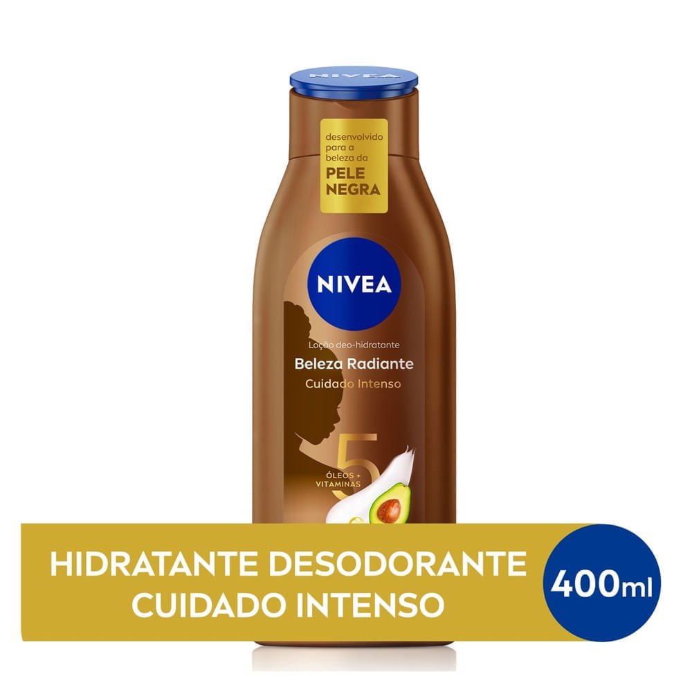 NIVEA Hidratante Desodorante Beleza Radiante Cuidado Intenso 400ml 400ml 1