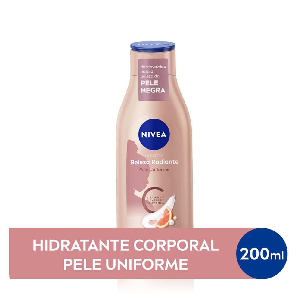 NIVEA Hidratante Corporal Beleza Radiante Pele Uniforme 200ml