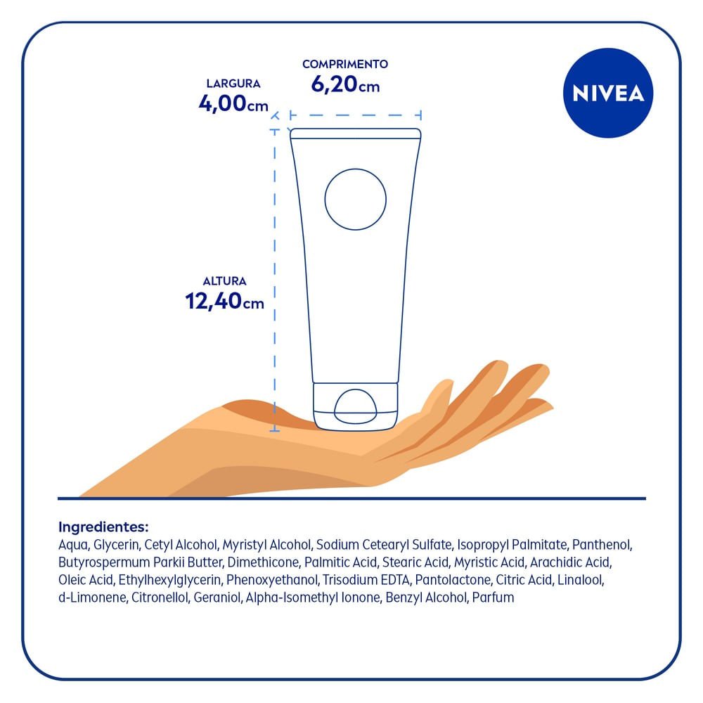 NIVEA Creme Para as Mãos 3 em 1 Reparação com Dexpanthenol 75g 75g 8