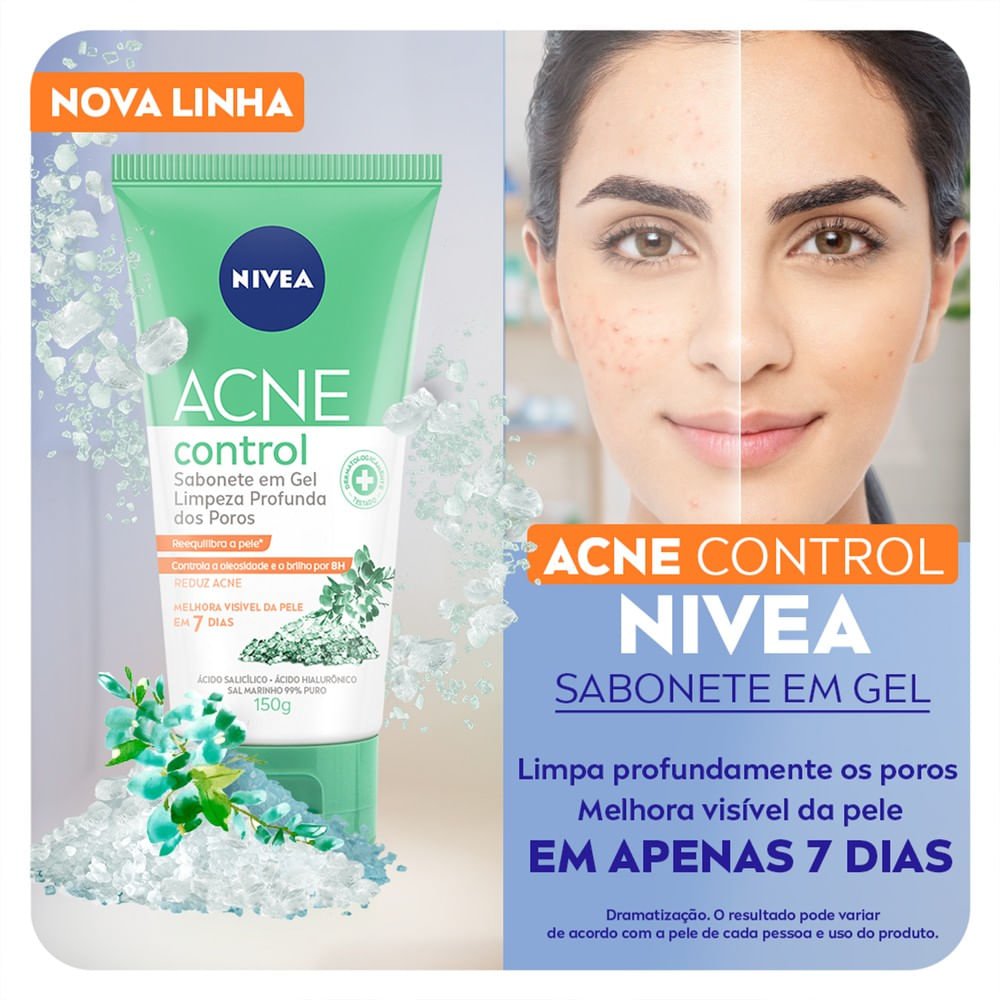 NIVEA Sabonete Facial em Gel Acne Control 150ml 150ml 3