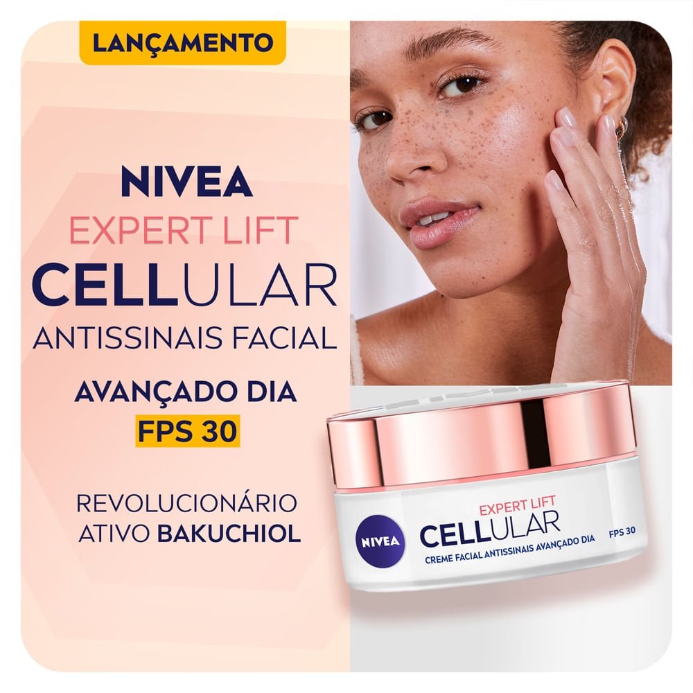 Kit Nivea Cellular Expert Lift Antissinais Dia Fps30 50Ml + Cellular Expert Lift Antissinais Noite 50Ml + Ganhe Necessaire ÚNICO 3