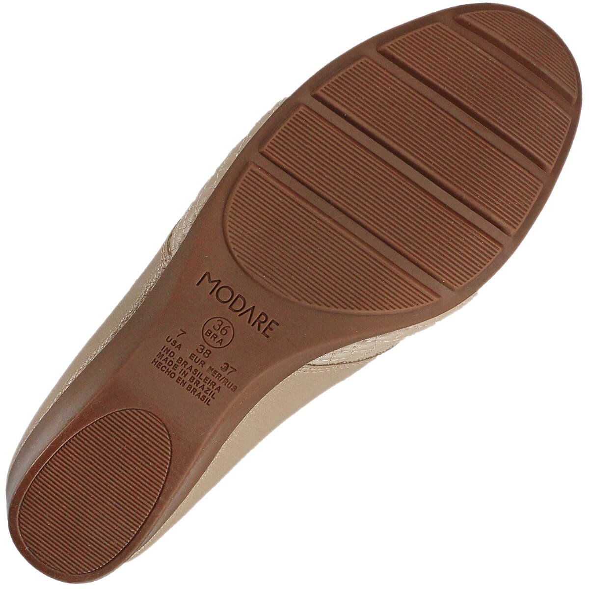 Sapato Feminino Modare Anabela Bege Bege 4