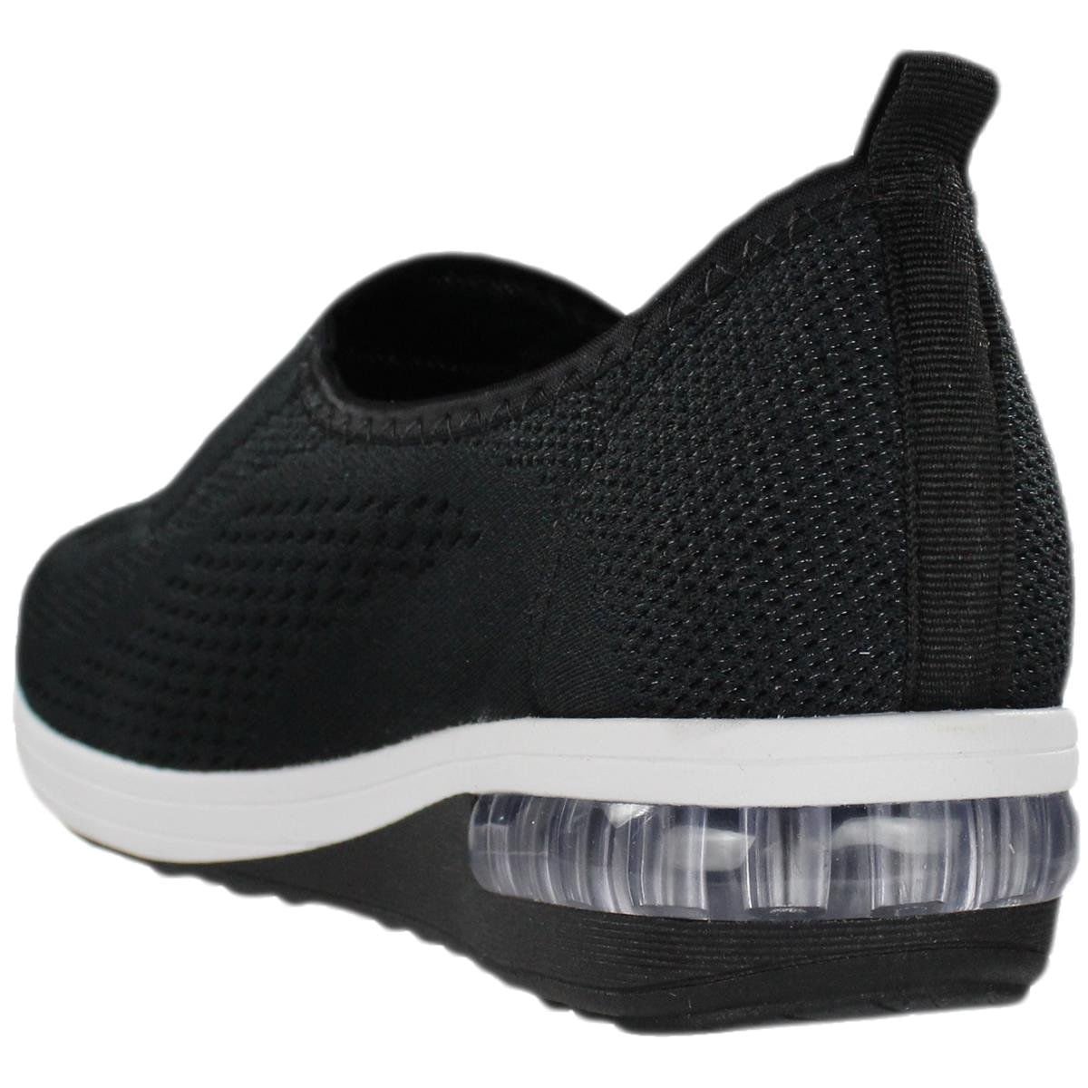 Tênis Feminino Modare Slip On Linho Preto Preto 3