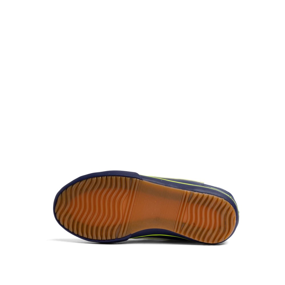 Chuteira Futsal Infantil Topper Dominator III JR Marinho Azul Marinho/Verde 2