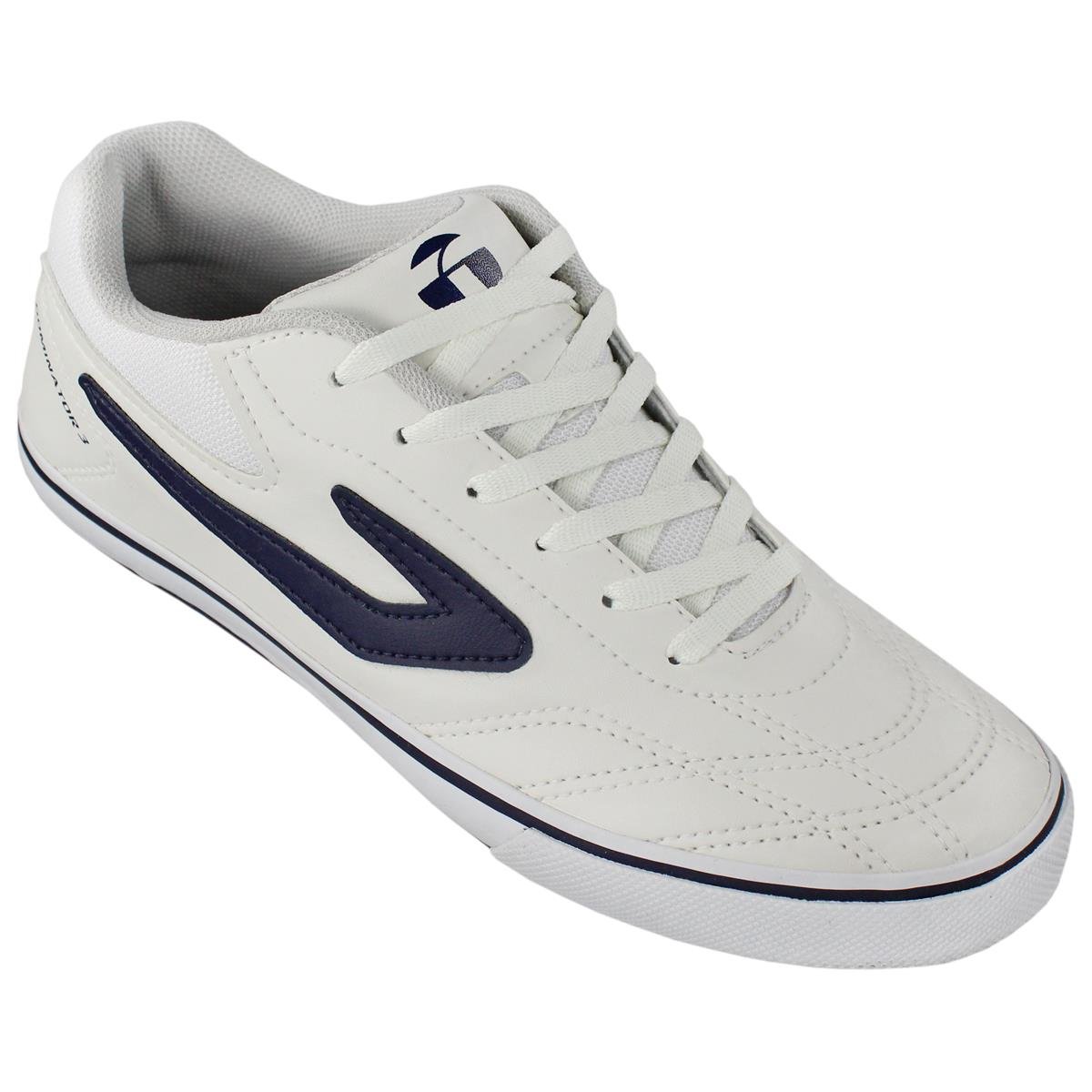 Chuteira Futsal Masculino Topper Dominator 3 In Branco/Marinho Branco 1