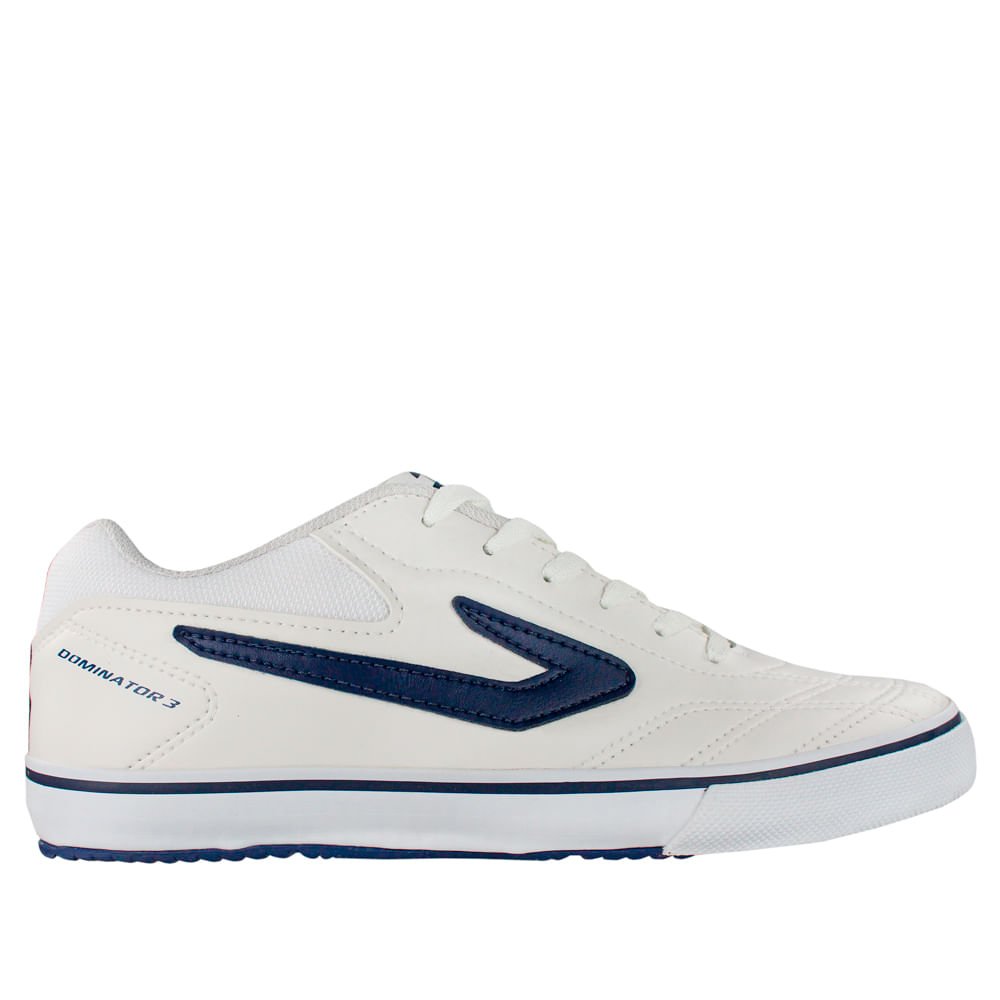 Chuteira Futsal Masculino Topper Dominator 3 In Branco/Marinho Branco 4
